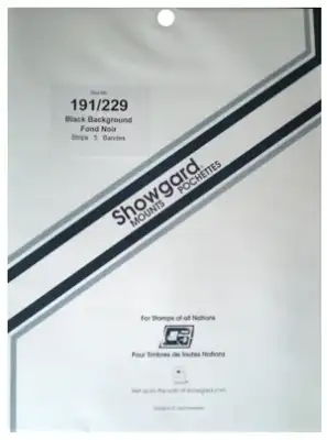 191x229 Showgard Blocks, Strips and Souvenir Sheets (Black)