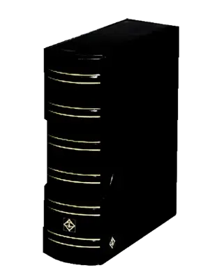 Grande-G Classic 4 Ring Certified Coin Slab Album with Slip Case (6 Pages) Black