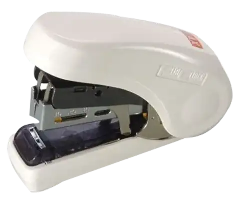 Flat Clinch Stapler - Mini (White)