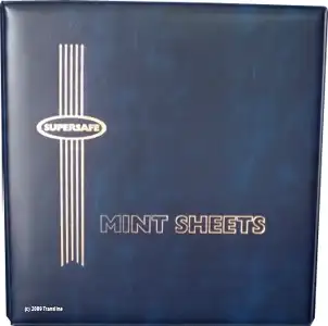 Deluxe Mint Sheet Binder Only (Blue)