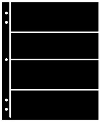 Supersafe Stocksheets 4 Rows 61mm, Black