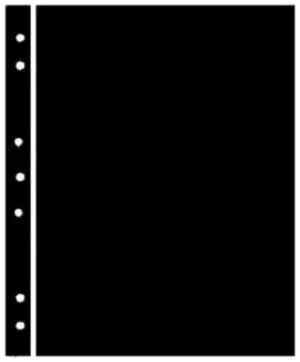 Hagner Stock Sheets 1 Row Black One Sided
