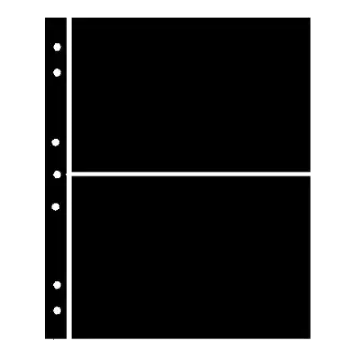 Hagner Stock Sheets 2 Row Black One Sided