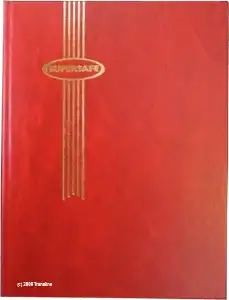 Supersafe Stockbook - 16 Black Pages (Red)