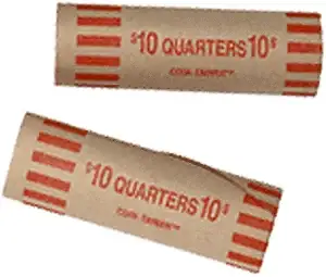 Preformed Tube Coin Wrappers - Quarter