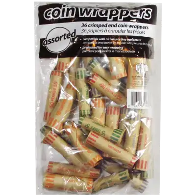 36 Mixed Preformed Coin Wrappers