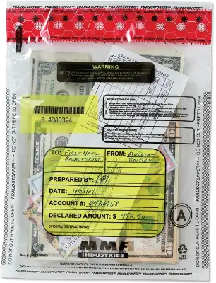 Tamper Evident 9x12 Clear "Deal" Bag - 100/pack