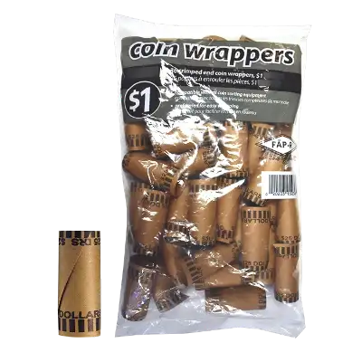 36 Preformed Small Dollar Coin Wrappers