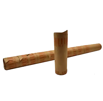 Nested Preformed Quarter Tube Coin Wrappers
