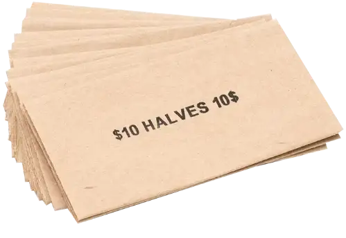 Flat Half Dollar Coin Wrappers