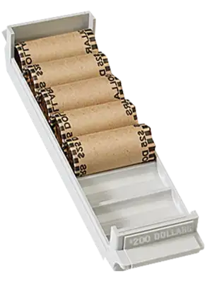 Small Dollar Interlocking Coin Roll Trays