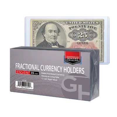 Fractional Currency Sentry Holders - 5 7/16x3 3/16
