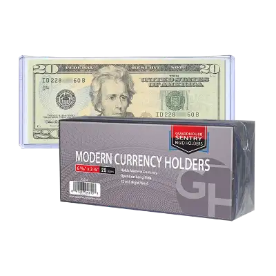 Modern Currency Sentry Holders - 6 9/16x2 7/8