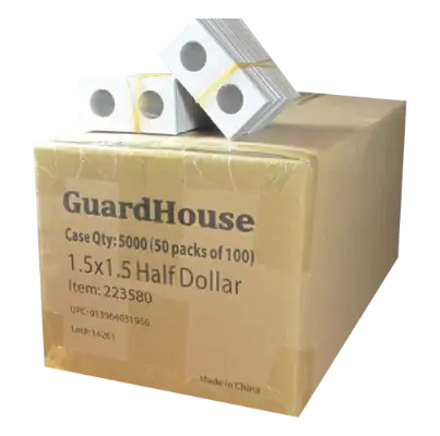Guardhouse 1.5x1.5 Half Dollar - 100/Bundle