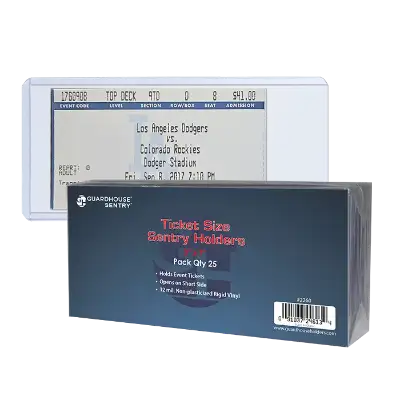 Ticket Size Sentry Holders - 3x7