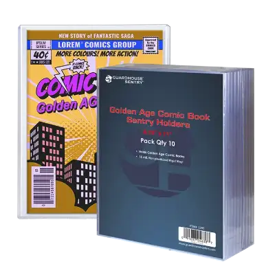 Golden Age Comic Book Sentry Holders 8.15" x 11"