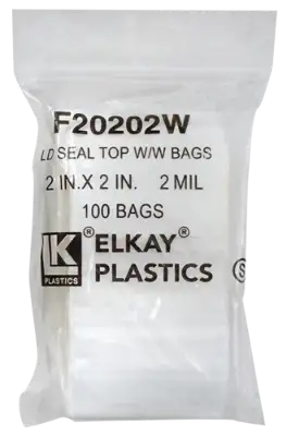 Zip Lock Bag - Write On - 2x2 (2 Mil)