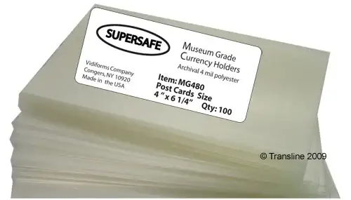 Museum Grade Post Card Holders