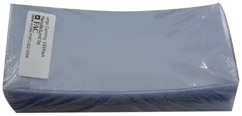 Large Currency Sleeve - 100 pack