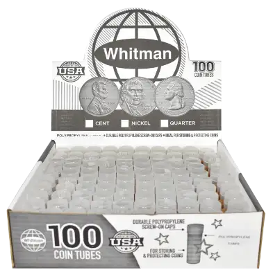 Round Coin Tube-Cent, 100/box