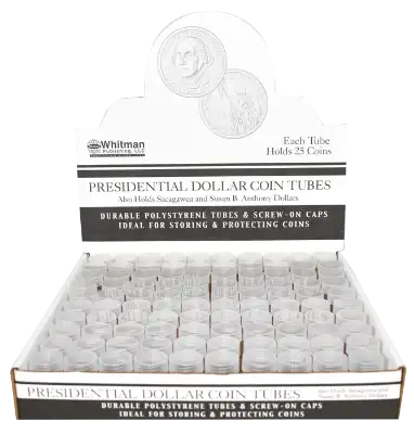 Round Coin Tube-Presidential, 100/box