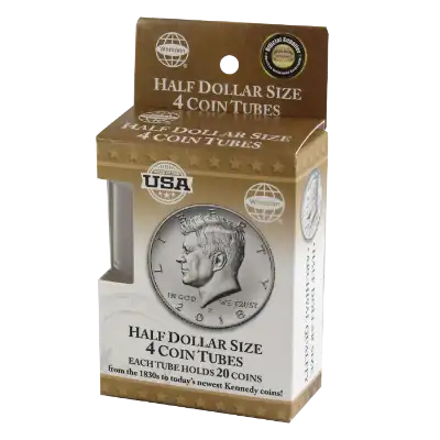 4 Round Coin Tube - Half Dollar