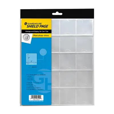Guardhouse Shield Thumb Cut 20 Pocket (10 pack) Polypropylene Pages