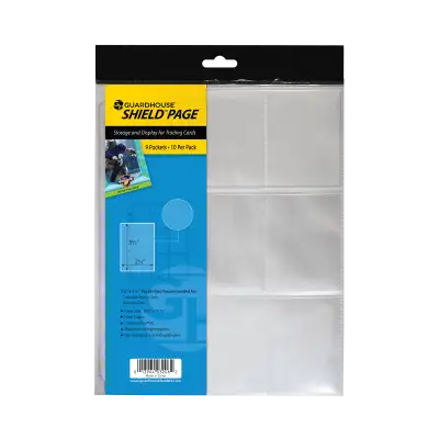 Guardhouse Shield 9 Pocket Archival (10 pack) Polypropylene Pages