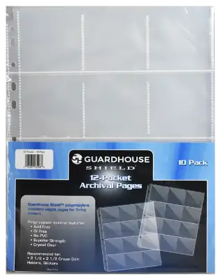 Guardhouse Shield 12 Pocket (10 pack) Polypropylene Pages