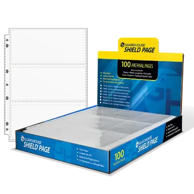 Guardhouse Shield 3 Pocket (100 pack) Polypropylene Pages
