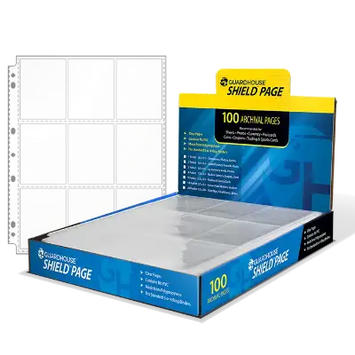 Guardhouse Shield 9 Pocket (100 pack) Polypropylene Pages