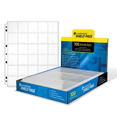 Guardhouse Shield Thumb Cut 30 Pocket (100 pack) Polypropylene Pages