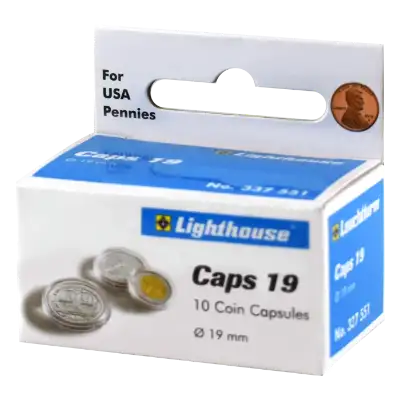 19mm - Coin Capsules (pack of 10)