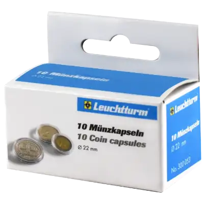 22mm - Coin Capsules (pack of 10)