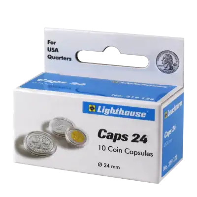 24mm - Coin Capsules (pack of 10)