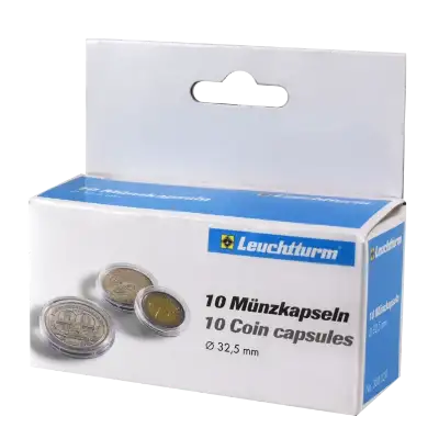 32.5mm - Coin Capsules (pack of 10)
