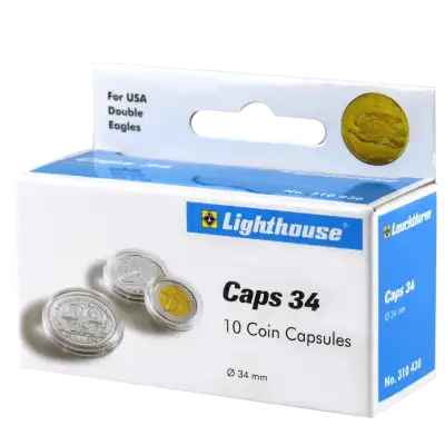 34mm - Coin Capsules (pack of 10)