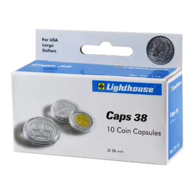 38mm - Coin Capsules (Pack of 10)