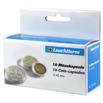 45mm - Coin Capsules (pack of 10)