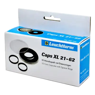 62mm - Coin Capsules (pack of 10) - CAPSXL62