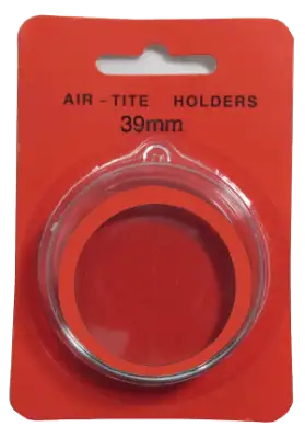 Air Tite 39mm Retail Package Holders - Holiday Ornament Red