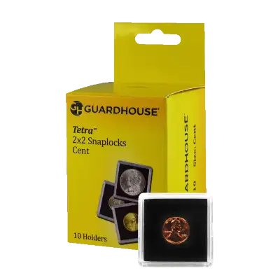 Cent 2x2 Tetra Snaplock Coin Holder - 10 per pack