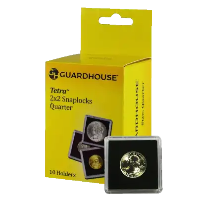 Quarter 2x2 Tetra Snaplock Coin Holder - 10 per pack