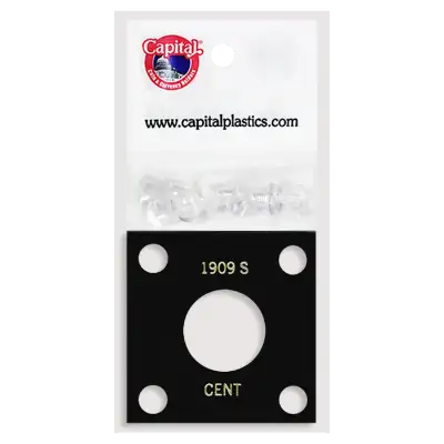Capital Plastics 144 Coin Holder - 1909S Cent