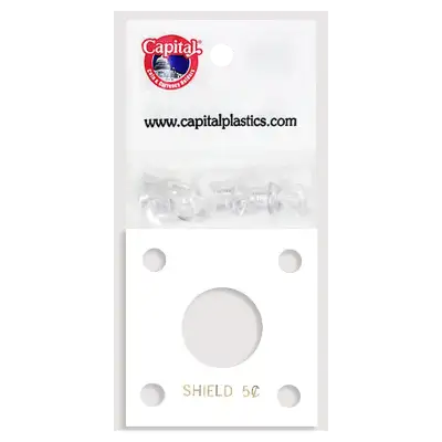 Capital Plastics 144 Coin Holder - Shield Nickel