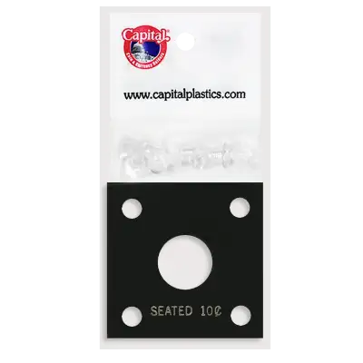 Capital Plastics 144 Coin Holder - Seated Liberty Dime