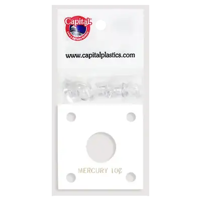 Capital Plastics 144 Coin Holder - Mercury Dime