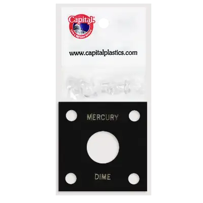 Capital Plastics 144 Coin Holder - Mercury Dime