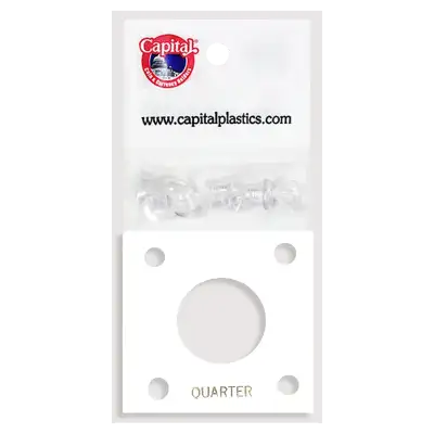 Capital Plastics 144 Coin Holder - Quarter