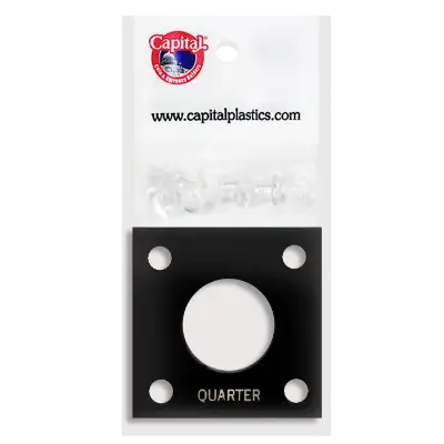 Capital Plastics 144 Coin Holder - Quarter